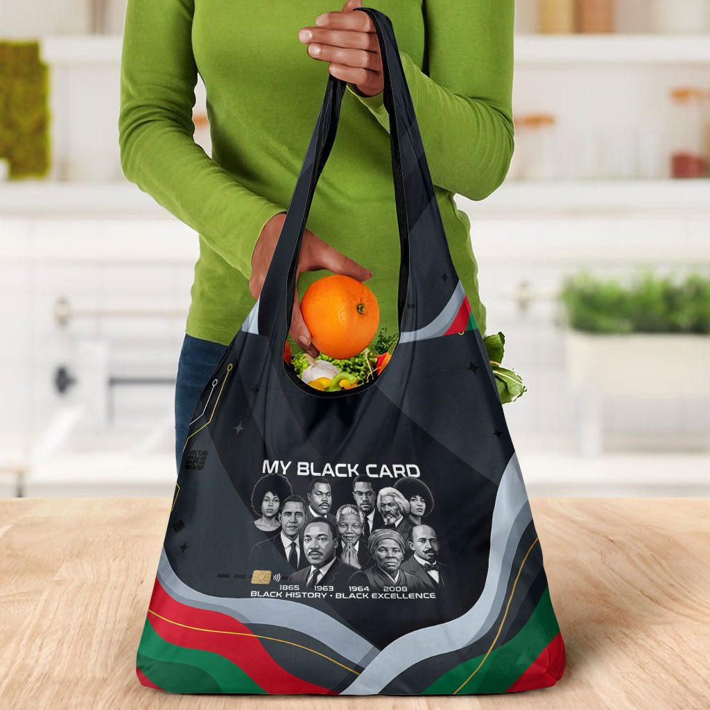 My Black Card Civil Rights Leaders Black History Grocery Bag African American Black Excellence Milestones Freedom