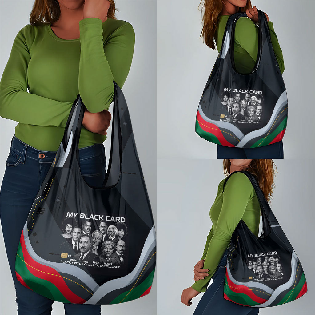 My Black Card Civil Rights Leaders Black History Grocery Bag African American Black Excellence Milestones Freedom