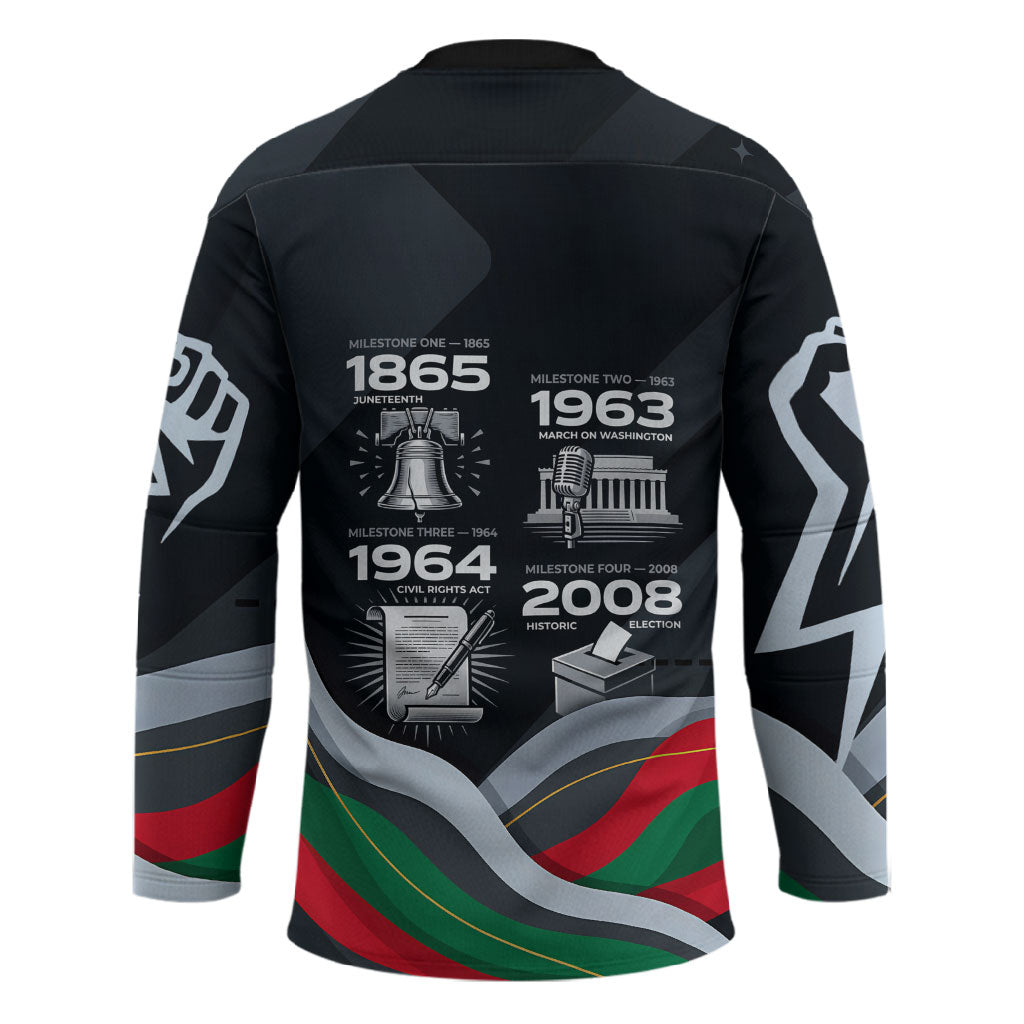 My Black Card Civil Rights Leaders Black History Hockey Jersey African American Black Excellence Milestones Freedom
