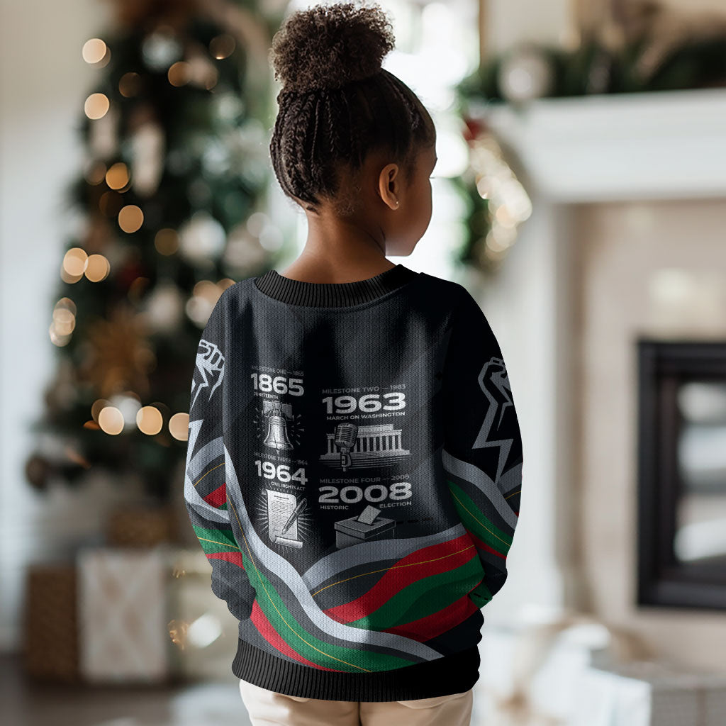 My Black Card Civil Rights Leaders Black History Kid Ugly Christmas Sweater African American Black Excellence Milestones Freedom