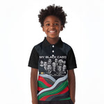 My Black Card Civil Rights Leaders Black History Kid Polo Shirt African American Black Excellence Milestones Freedom