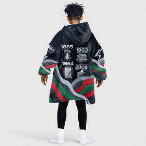 My Black Card Civil Rights Leaders Black History Kid Wearable Blanket Hoodie African American Black Excellence Milestones Freedom