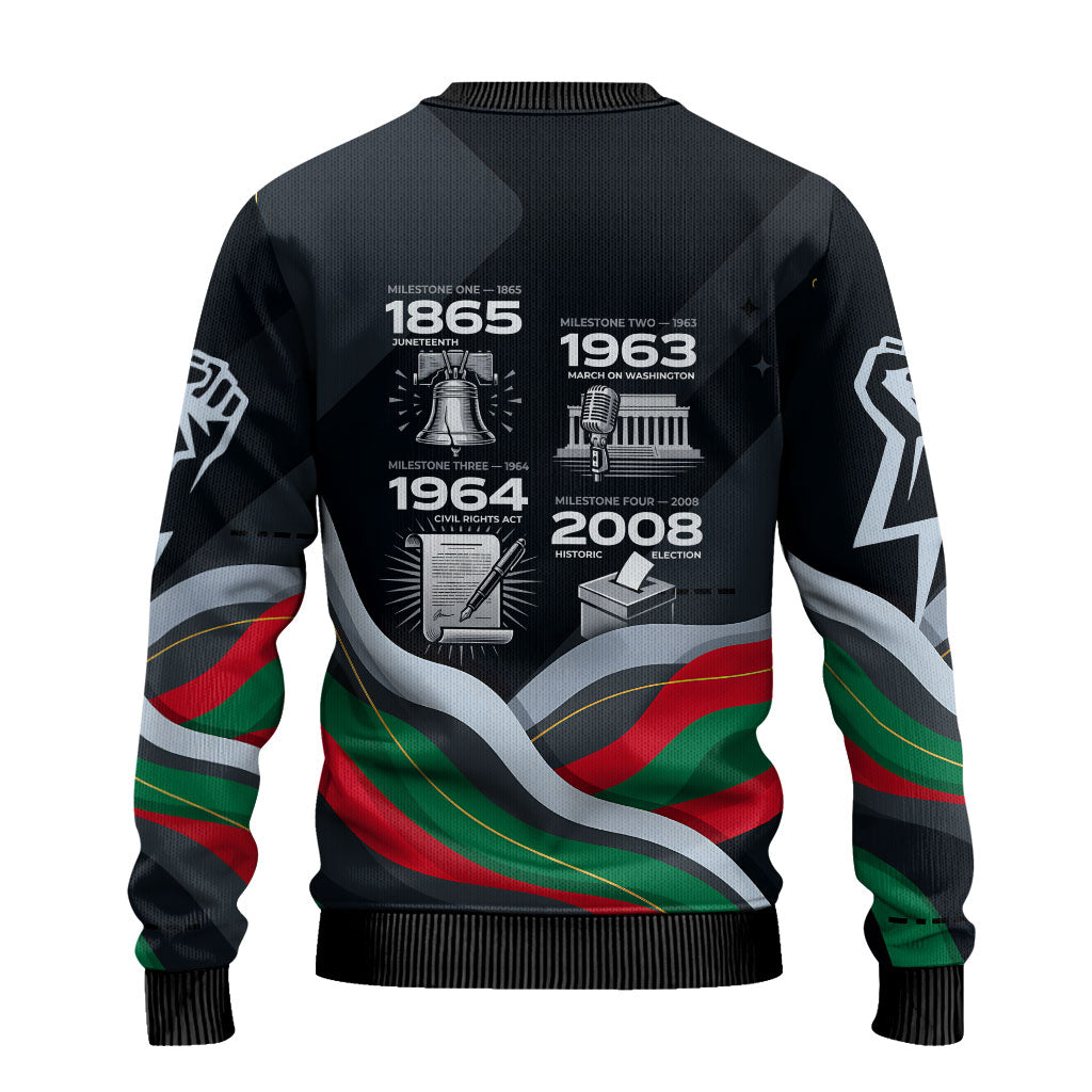 My Black Card Civil Rights Leaders Black History Ugly Christmas Sweater African American Black Excellence Milestones Freedom