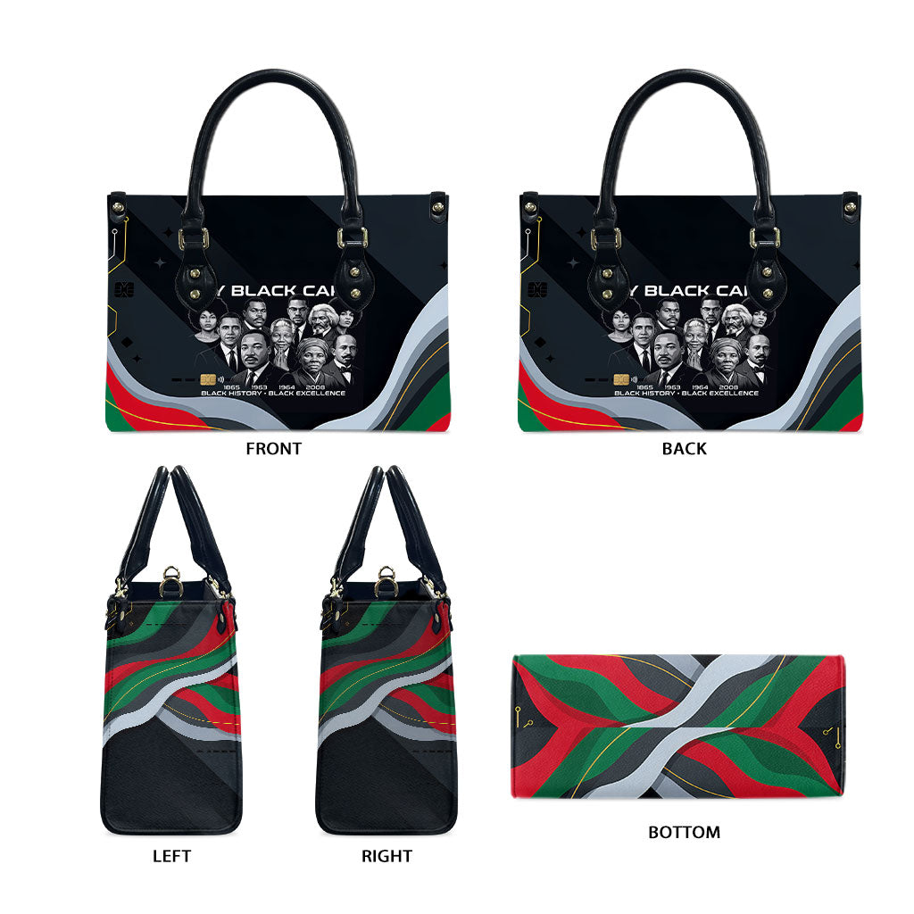 My Black Card Civil Rights Leaders Black History Leather Bag African American Black Excellence Milestones Freedom