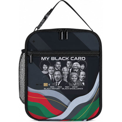 My Black Card Civil Rights Leaders Black History Lunch Bag African American Black Excellence Milestones Freedom