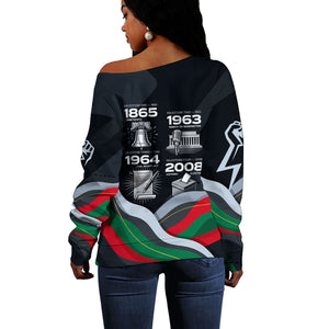 My Black Card Civil Rights Leaders Black History Off Shoulder Sweater African American Black Excellence Milestones Freedom
