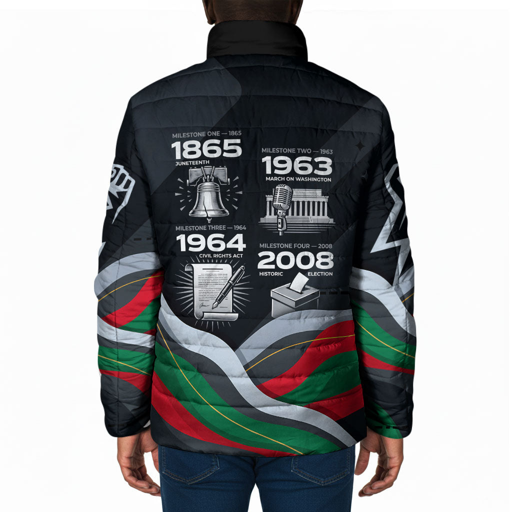 My Black Card Civil Rights Leaders Black History Padded Jacket African American Black Excellence Milestones Freedom