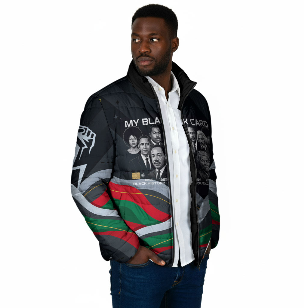 My Black Card Civil Rights Leaders Black History Padded Jacket African American Black Excellence Milestones Freedom