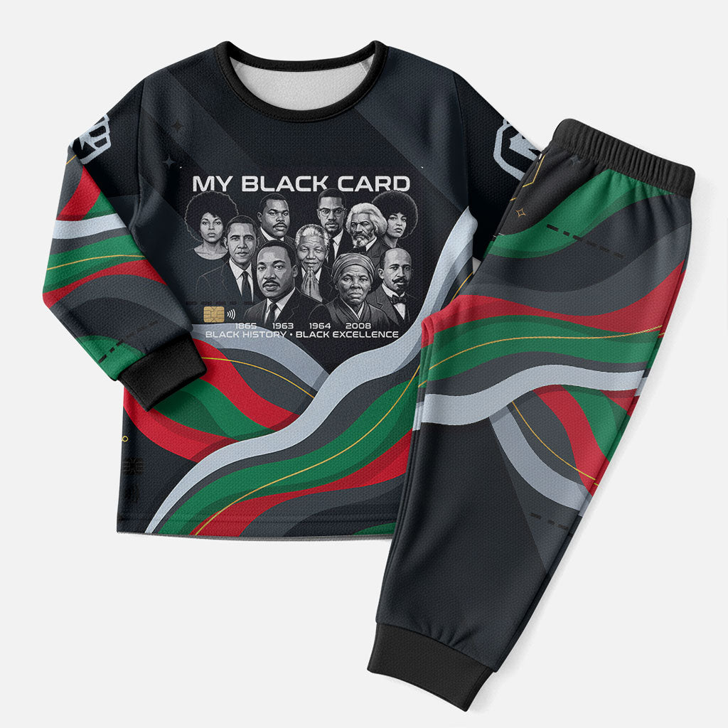 My Black Card Civil Rights Leaders Black History Christmas Pajama Set African American Black Excellence Milestones Freedom