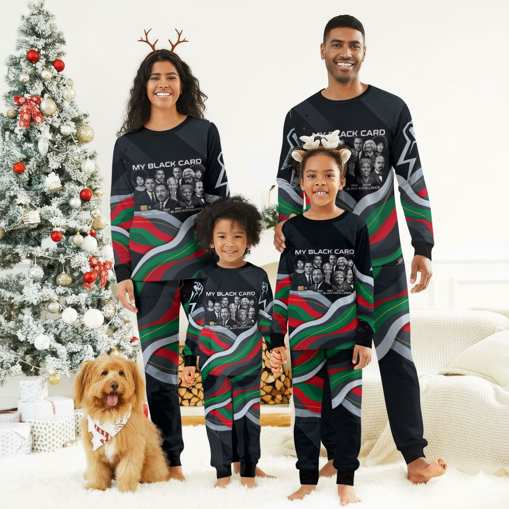 My Black Card Civil Rights Leaders Black History Christmas Pajama Set African American Black Excellence Milestones Freedom