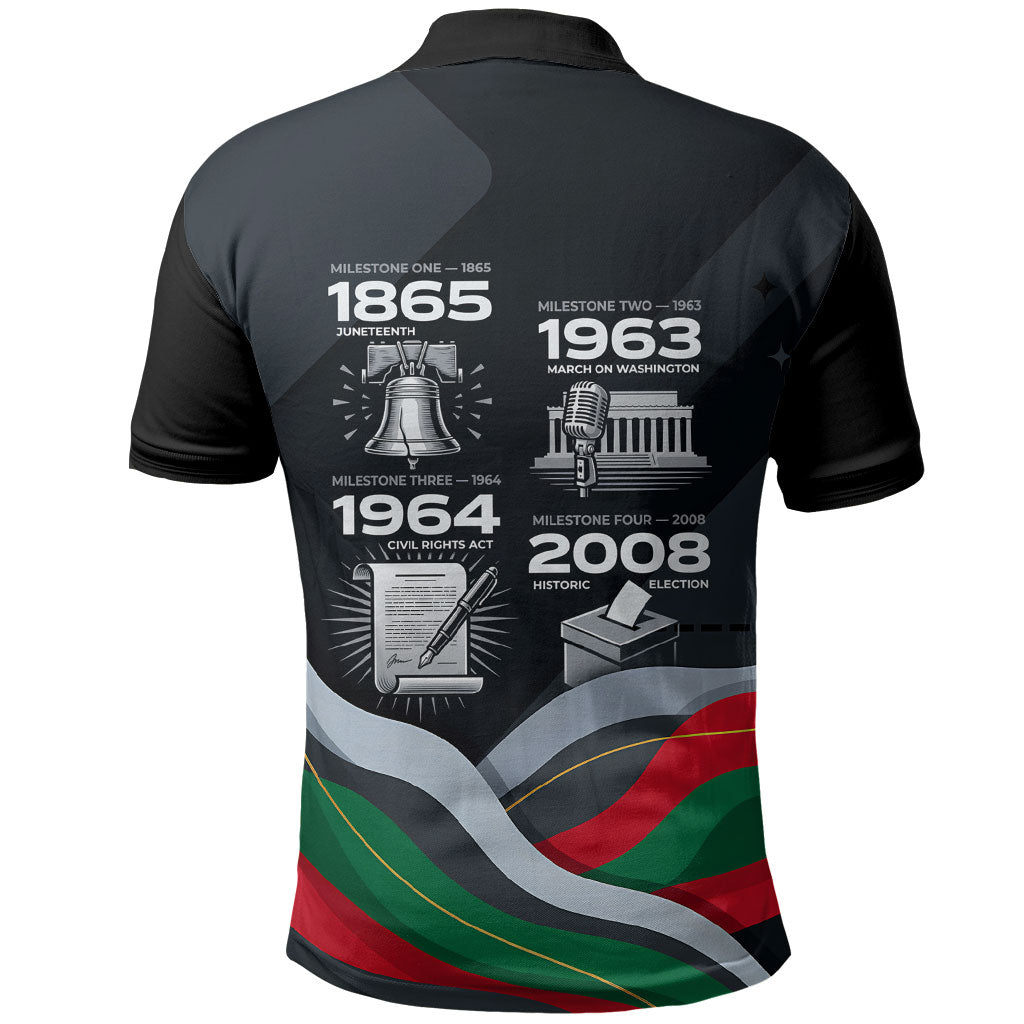 My Black Card Civil Rights Leaders Black History Polo Shirt African American Black Excellence Milestones Freedom