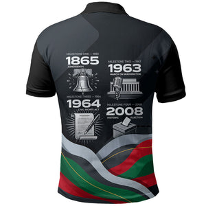 My Black Card Civil Rights Leaders Black History Polo Shirt African American Black Excellence Milestones Freedom