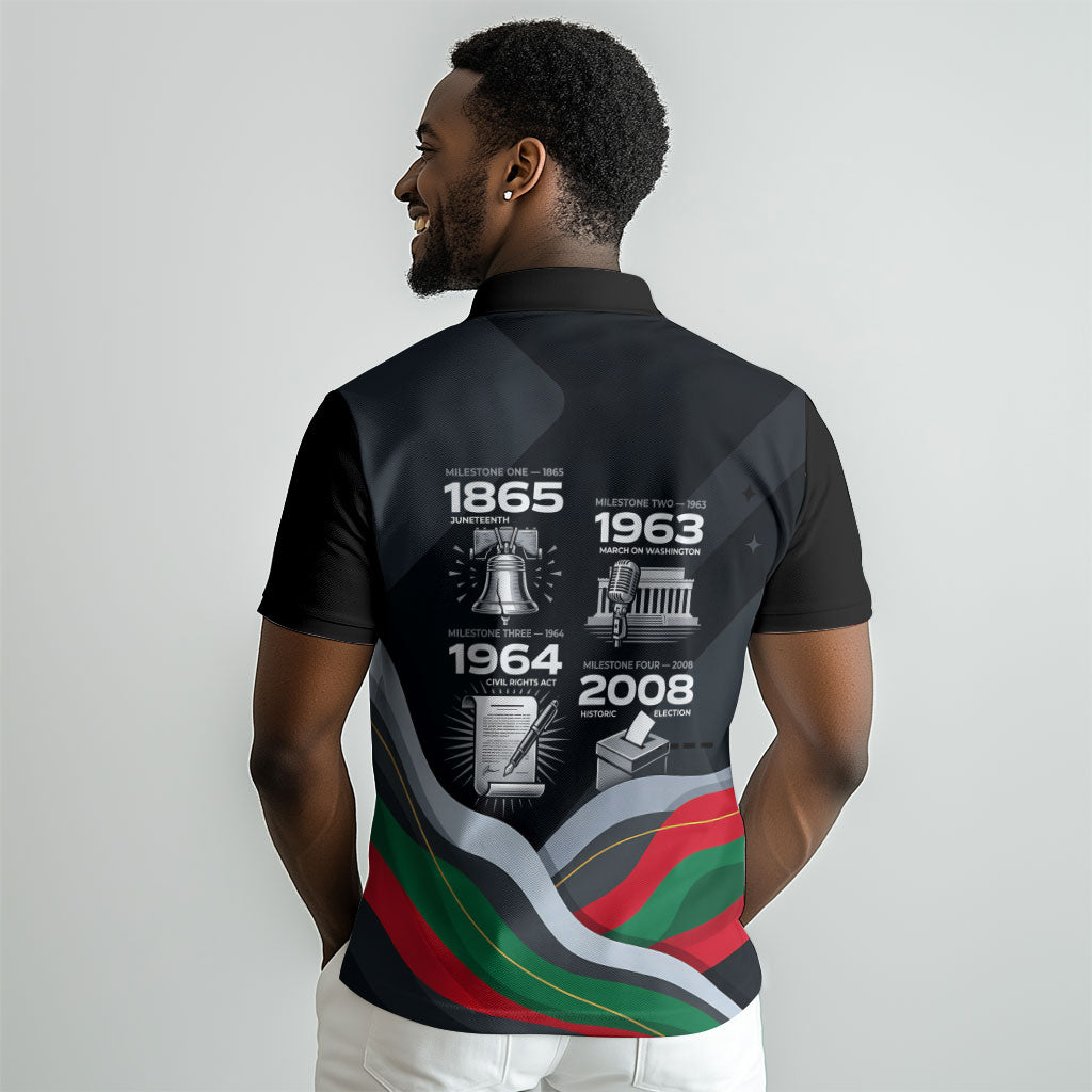My Black Card Civil Rights Leaders Black History Polo Shirt African American Black Excellence Milestones Freedom