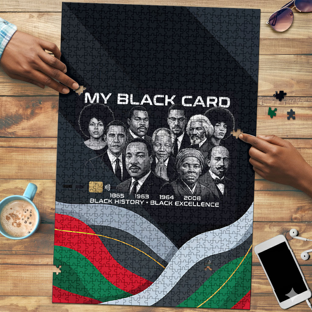 My Black Card Civil Rights Leaders Black History Puzzle African American Black Excellence Milestones Freedom