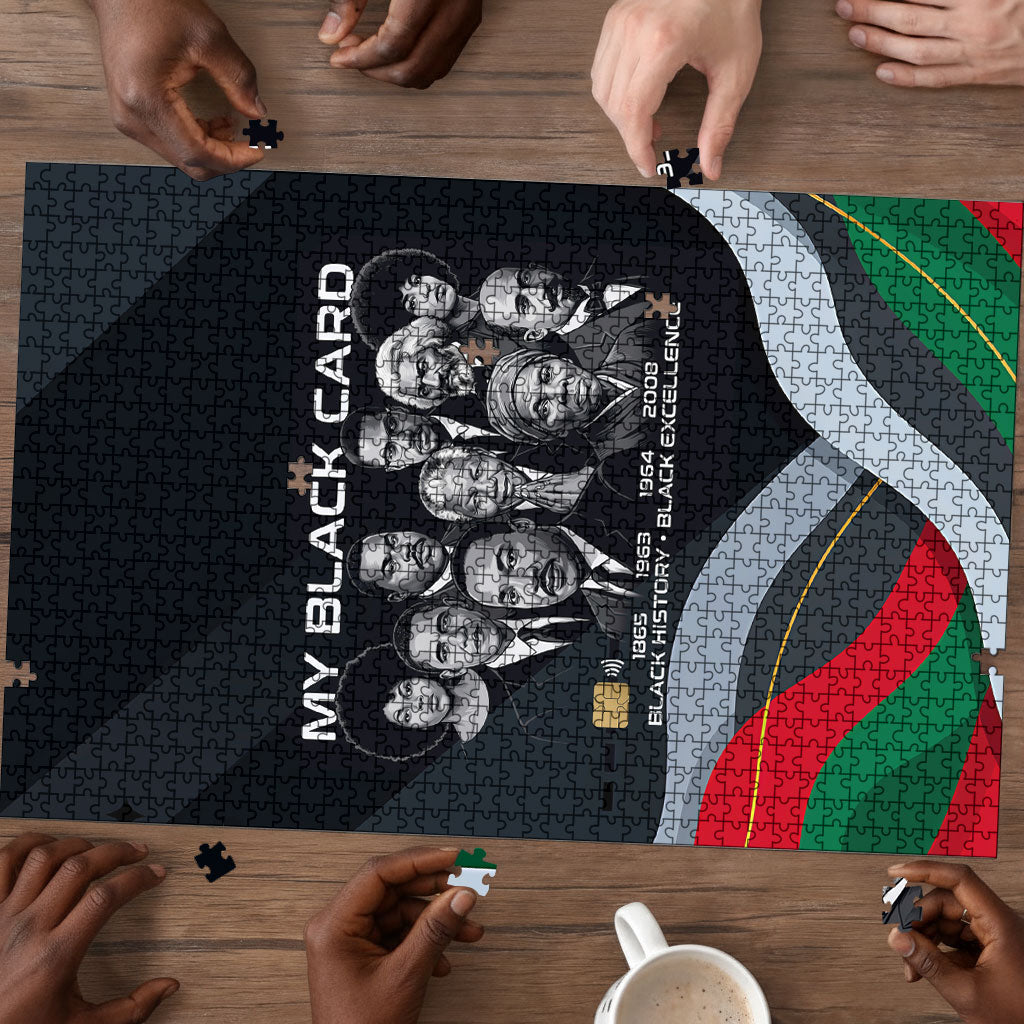 My Black Card Civil Rights Leaders Black History Puzzle African American Black Excellence Milestones Freedom