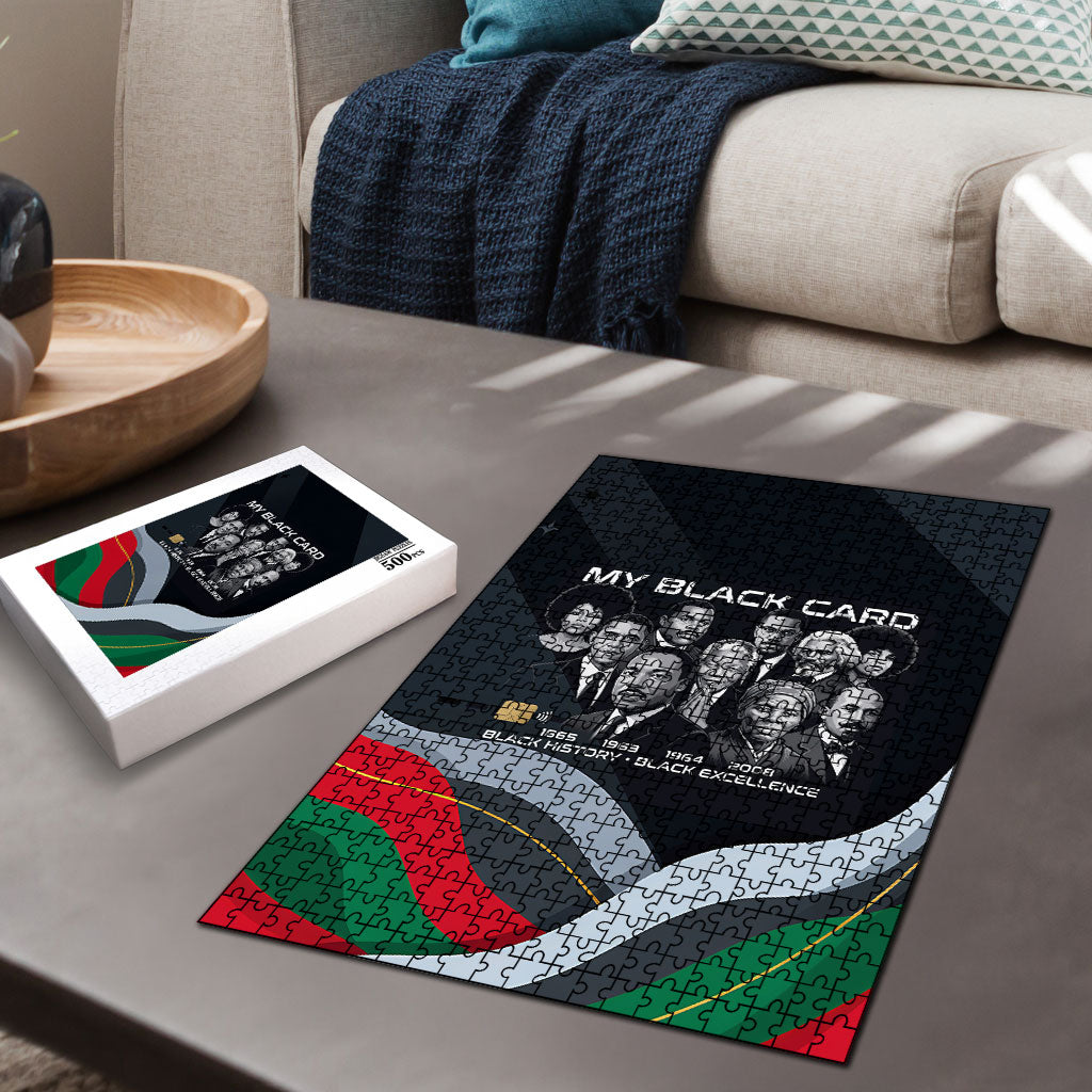 My Black Card Civil Rights Leaders Black History Puzzle African American Black Excellence Milestones Freedom