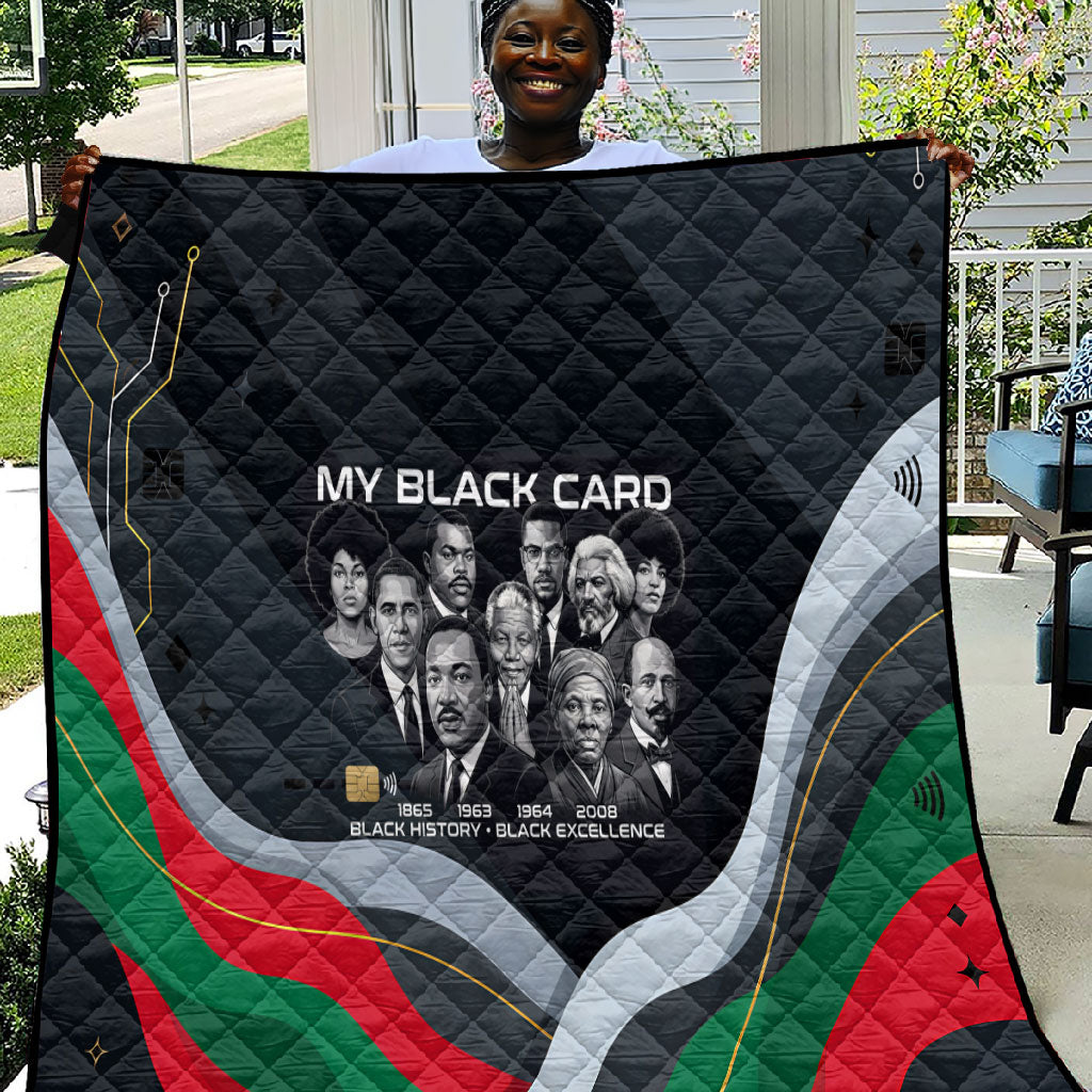 My Black Card Civil Rights Leaders Black History Quilt African American Black Excellence Milestones Freedom