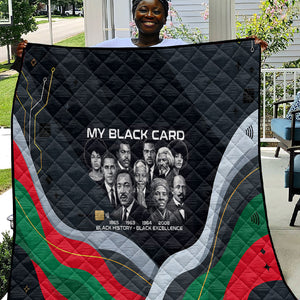My Black Card Civil Rights Leaders Black History Quilt African American Black Excellence Milestones Freedom