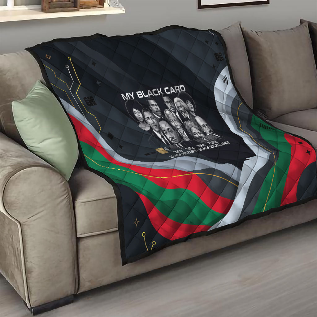 My Black Card Civil Rights Leaders Black History Quilt African American Black Excellence Milestones Freedom
