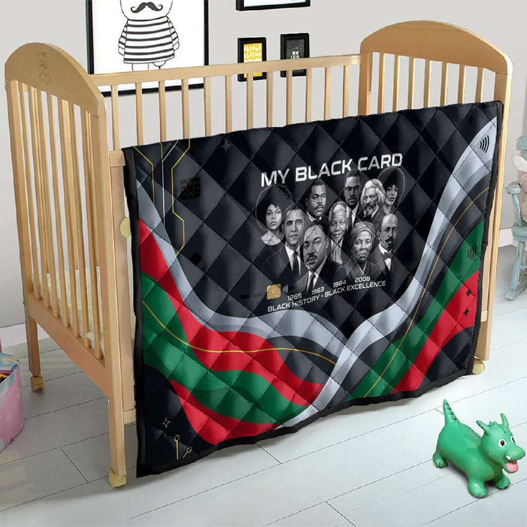 My Black Card Civil Rights Leaders Black History Quilt African American Black Excellence Milestones Freedom