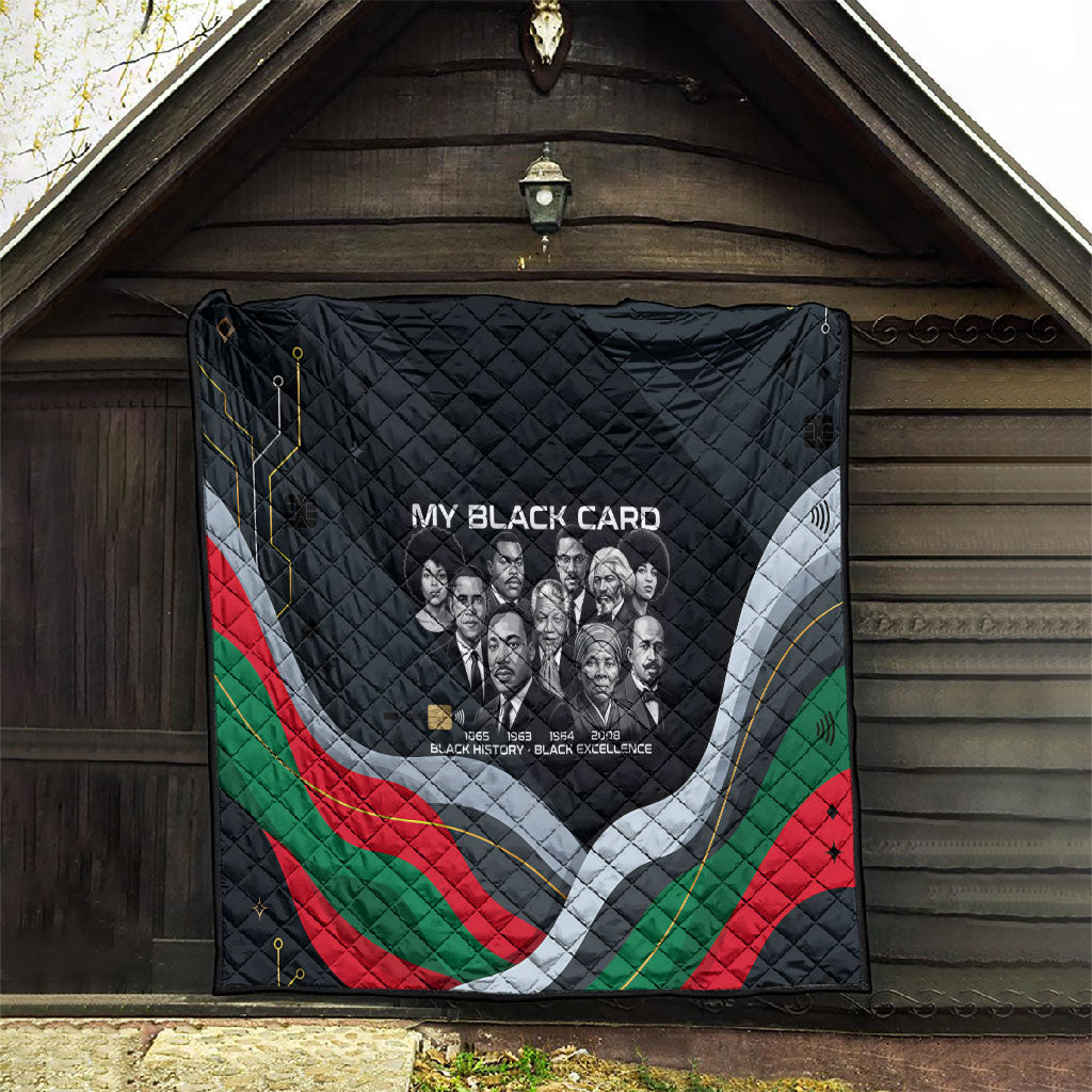 My Black Card Civil Rights Leaders Black History Quilt African American Black Excellence Milestones Freedom