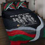 My Black Card Civil Rights Leaders Black History Quilt Bed Set African American Black Excellence Milestones Freedom