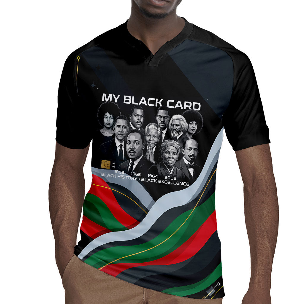 My Black Card Civil Rights Leaders Black History Rugby Jersey African American Black Excellence Milestones Freedom