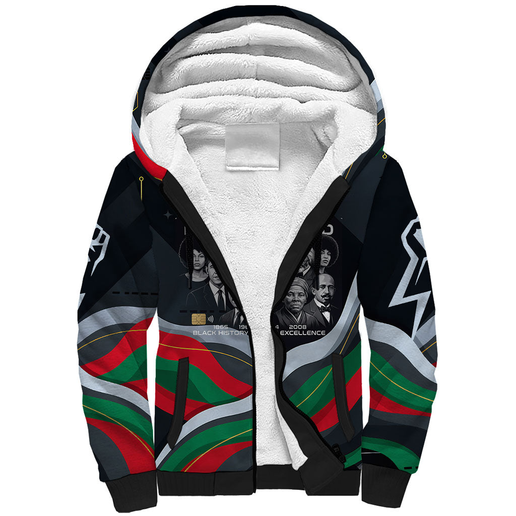 My Black Card Civil Rights Leaders Black History Sherpa Hoodie African American Black Excellence Milestones Freedom