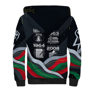 My Black Card Civil Rights Leaders Black History Sherpa Hoodie African American Black Excellence Milestones Freedom