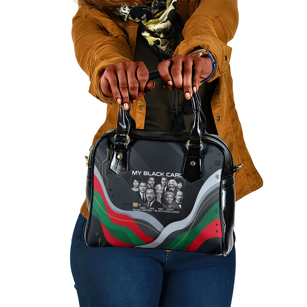 My Black Card Civil Rights Leaders Black History Shoulder Handbag African American Black Excellence Milestones Freedom
