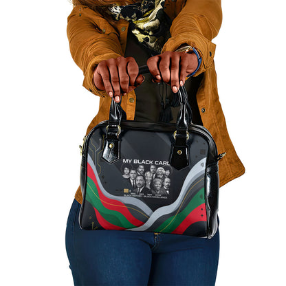 My Black Card Civil Rights Leaders Black History Shoulder Handbag African American Black Excellence Milestones Freedom