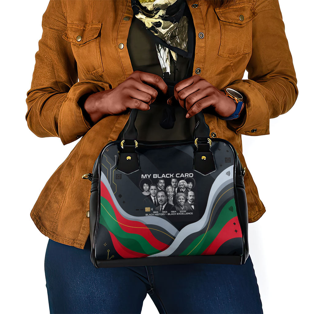 My Black Card Civil Rights Leaders Black History Shoulder Handbag African American Black Excellence Milestones Freedom