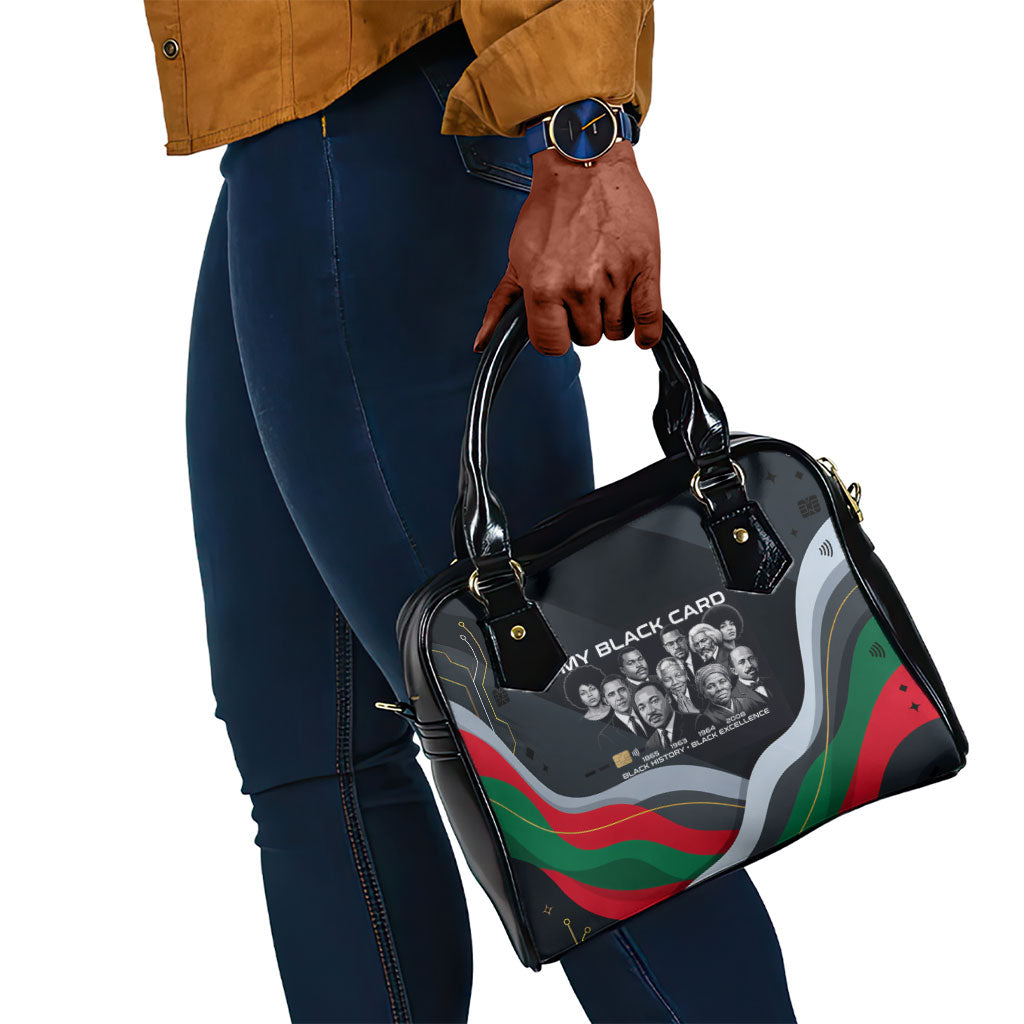 My Black Card Civil Rights Leaders Black History Shoulder Handbag African American Black Excellence Milestones Freedom