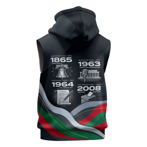 My Black Card Civil Rights Leaders Black History Sleeveless Hoodie African American Black Excellence Milestones Freedom