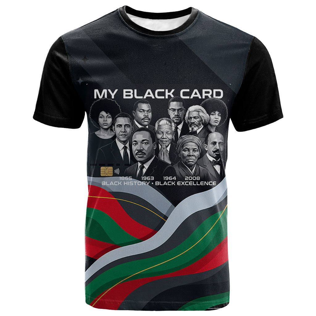 My Black Card Civil Rights Leaders Black History T shirt African American Black Excellence Milestones Freedom