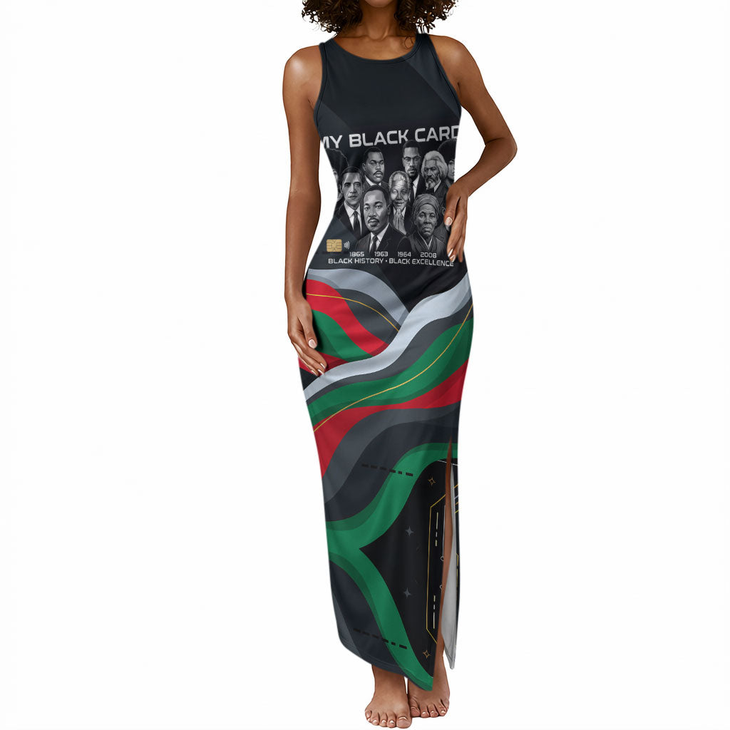 My Black Card Civil Rights Leaders Black History Tank Maxi Dress African American Black Excellence Milestones Freedom