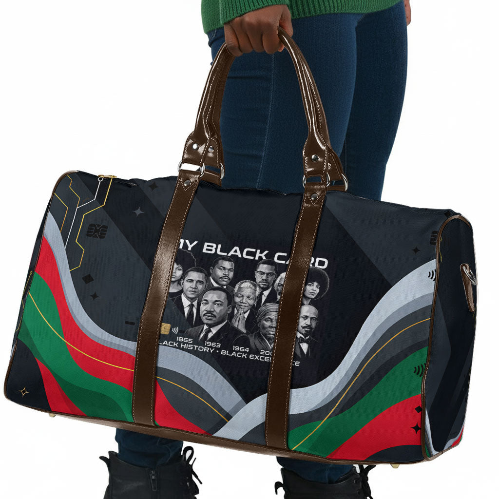 My Black Card Civil Rights Leaders Black History Travel Bag African American Black Excellence Milestones Freedom
