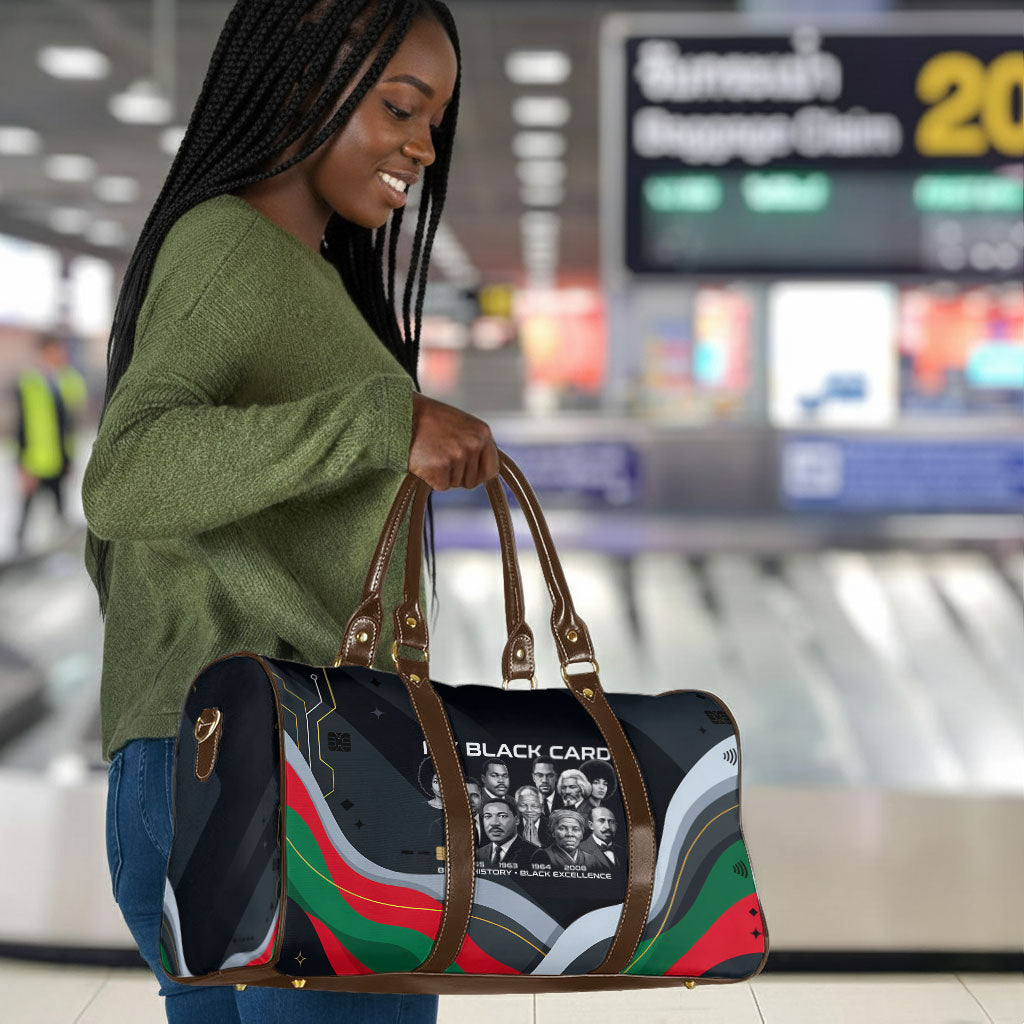 My Black Card Civil Rights Leaders Black History Travel Bag African American Black Excellence Milestones Freedom