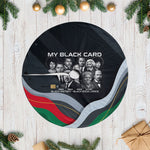 My Black Card Civil Rights Leaders Black History Tree Skirt African American Black Excellence Milestones Freedom