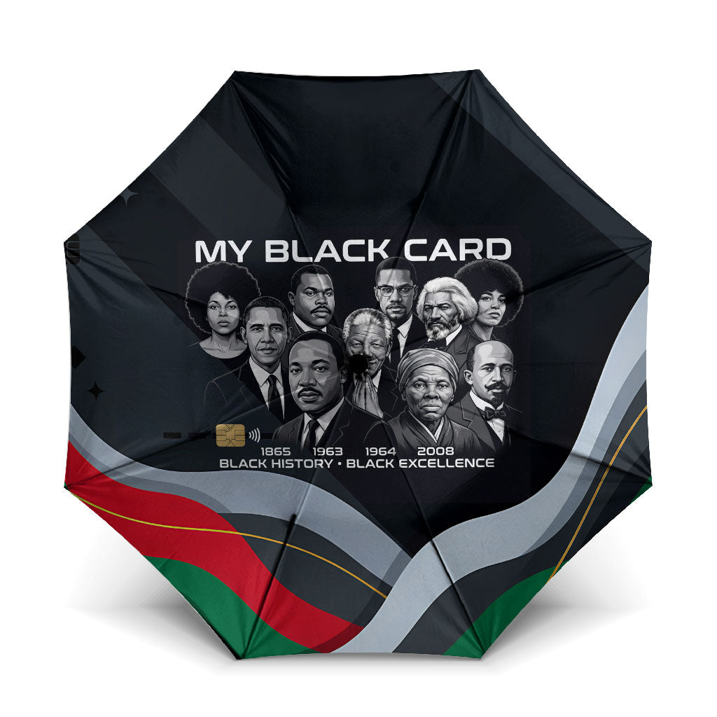 My Black Card Civil Rights Leaders Black History Umbrella African American Black Excellence Milestones Freedom