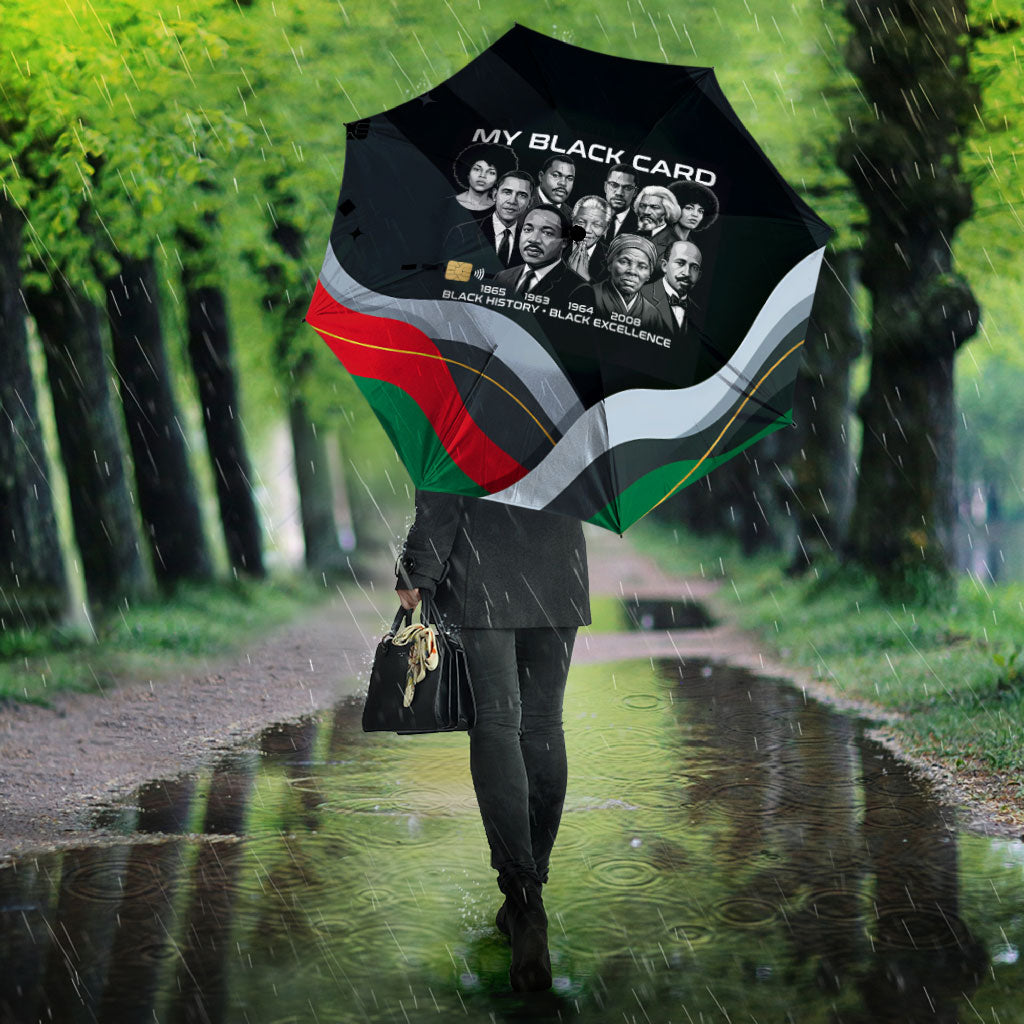 My Black Card Civil Rights Leaders Black History Umbrella African American Black Excellence Milestones Freedom