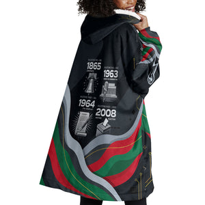 My Black Card Civil Rights Leaders Black History Wearable Blanket Hoodie African American Black Excellence Milestones Freedom