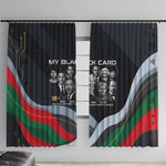 My Black Card Civil Rights Leaders Black History Window Curtain African American Black Excellence Milestones Freedom