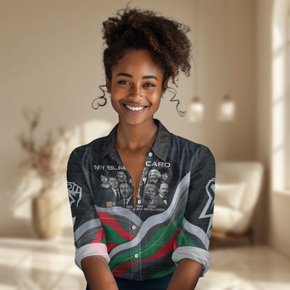 My Black Card Civil Rights Leaders Black History Women Casual Shirt African American Black Excellence Milestones Freedom