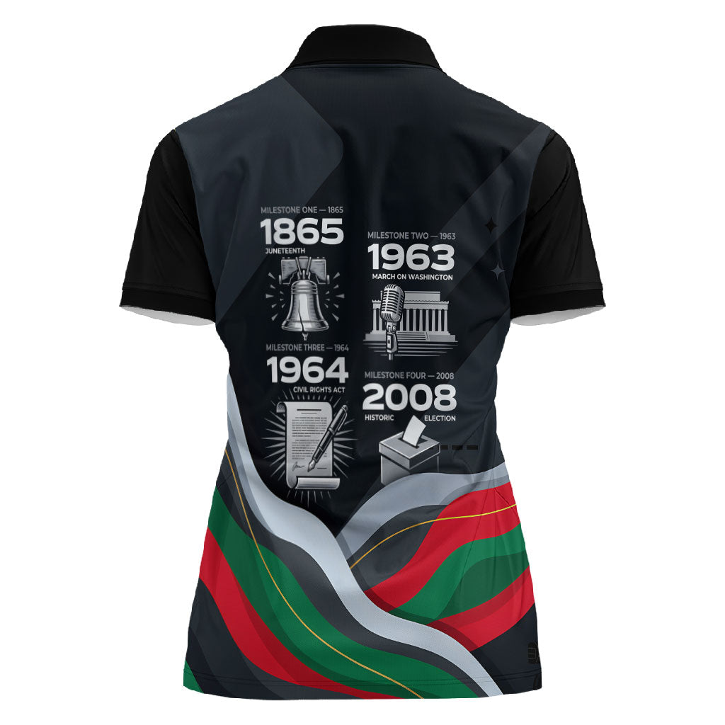 My Black Card Civil Rights Leaders Black History Women Polo Shirt African American Black Excellence Milestones Freedom