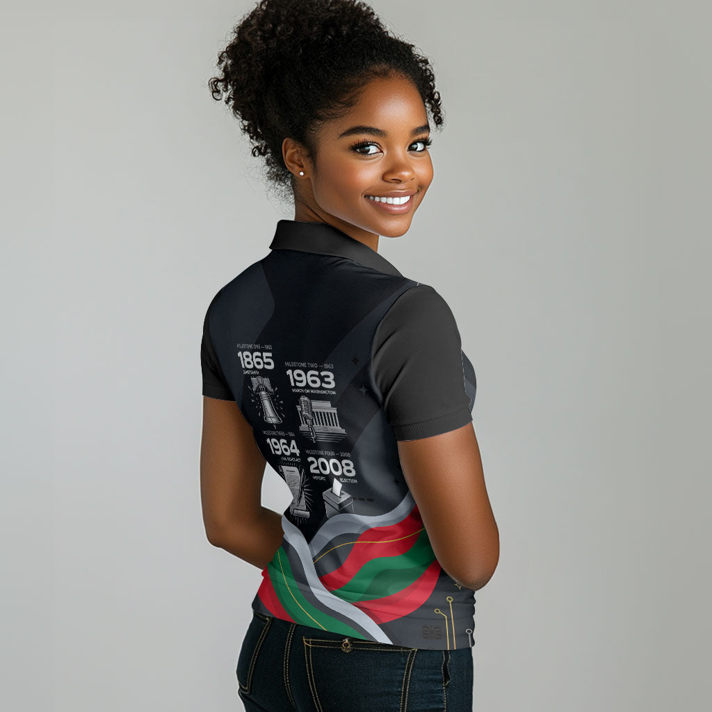 My Black Card Civil Rights Leaders Black History Women Polo Shirt African American Black Excellence Milestones Freedom