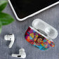 Ida B. Wells AirPods Case with Colorful Patchwork Pattern Design Confident Portrait Civil Rights and Journalism Tribute - African Pride