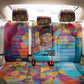 Ida B. Wells Back Car Seat Cover with Colorful Patchwork Pattern Design Confident Portrait Civil Rights and Journalism Tribute - African Pride