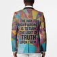 Ida B. Wells Blazer with Colorful Patchwork Pattern Design Confident Portrait Civil Rights and Journalism Tribute - African Pride