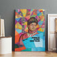 Ida B. Wells Canvas Wall Art with Colorful Patchwork Pattern Design Confident Portrait Civil Rights and Journalism Tribute - African Pride
